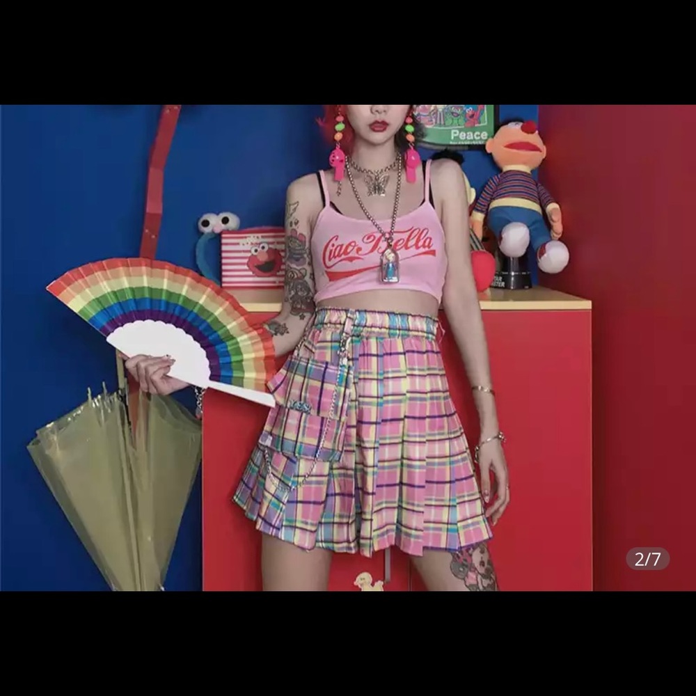 Harjiku plaid skirt - Picture 2 of 4